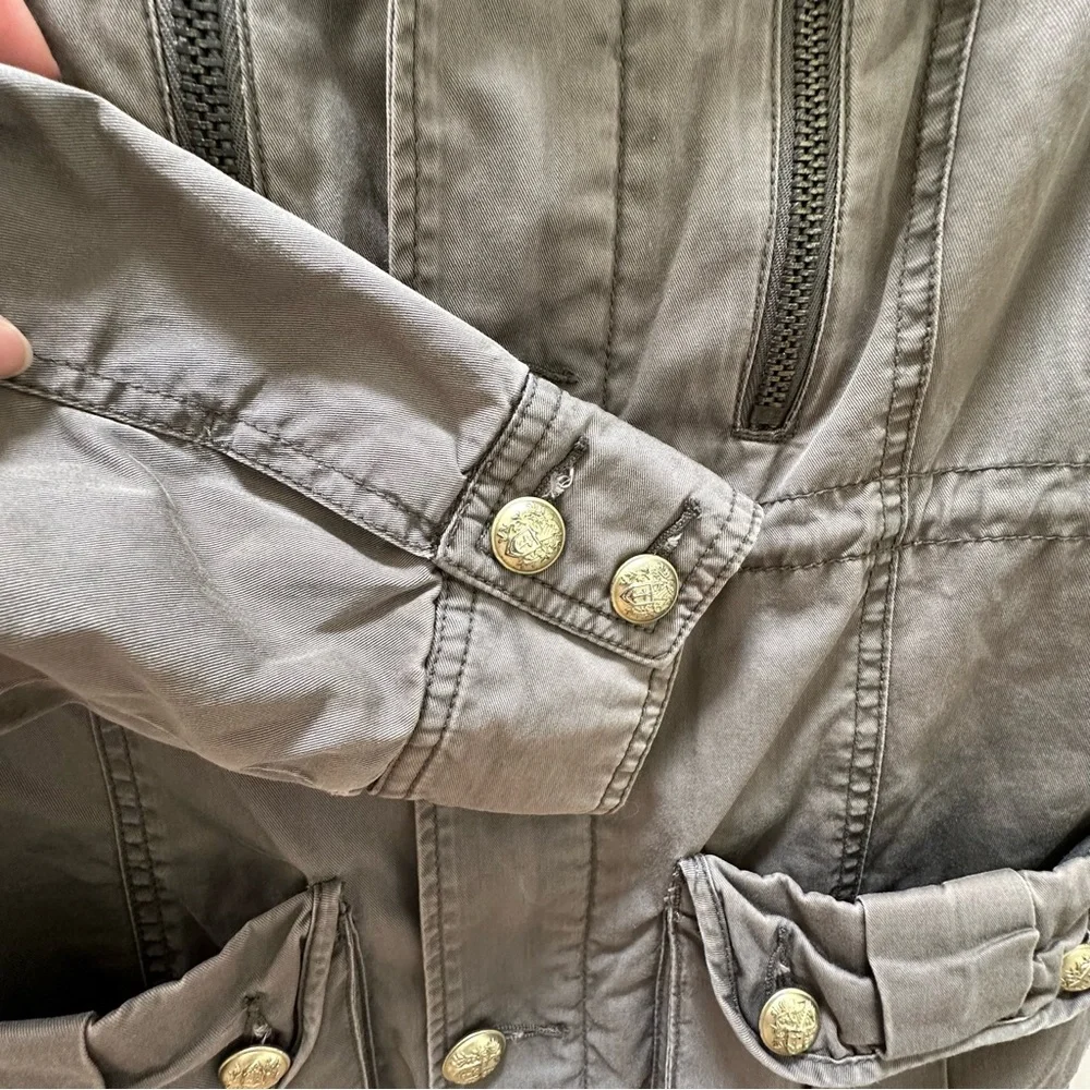 Women's Military Style Jacket in Green S - Picture 8 of 13